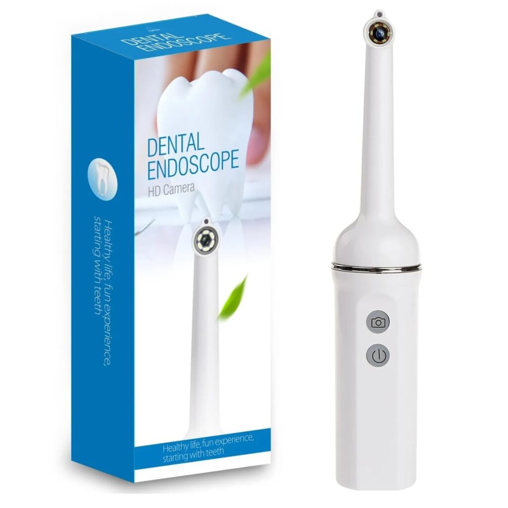 amiciCare WiFi Oral Endoscope with 6-LED Light - Explore Your Oral Health with Mobile App Compatibility